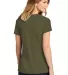 Next Level 6710 Tri-Blend Crew in Military green back view