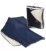 Promo Goods  OD304 Micro Mink Sherpa Blanket in Navy blue front view