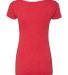 Next Level 6730 Tri-Blend Scoop in Vintage red back view