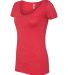 Next Level 6730 Tri-Blend Scoop in Vintage red side view