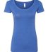 Next Level 6730 Tri-Blend Scoop in Vintage royal front view