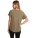 Next Level 6760 Tri-Blend Scoop Neck Dolman in Military green back view