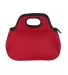 Promo Goods  LT-3054 Zippered Neoprene Lunch Tote in Red front view