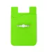 Promo Goods  PL-1370 Silicone Card Holder with Met in Lime green back view