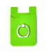 Promo Goods  PL-1370 Silicone Card Holder with Met in Lime green front view