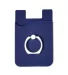 Promo Goods  PL-1370 Silicone Card Holder with Met in Navy blue front view