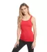 Next Level 3533 Jersey Tank Ladies in Red front view