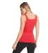 Next Level 3533 Jersey Tank Ladies in Red back view