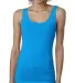 Next Level 3533 Jersey Tank Ladies in Turquoise front view