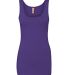 Next Level 3533 Jersey Tank Ladies in Purple rush front view