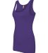Next Level 3533 Jersey Tank Ladies in Purple rush side view