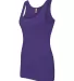 Next Level 3533 Jersey Tank Ladies in Purple rush side view
