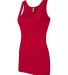 Next Level 3533 Jersey Tank Ladies in Red side view