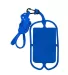 Promo Goods  PL-1338 Strappy Mobile Device Pocket in Blue front view