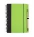 Promo Goods  NB126 Contrast Paperboard Eco Journal in Lime green front view
