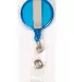 Promo Goods  PL-0183 Retract-A-Badge in Translucent blue back view