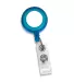 Promo Goods  PL-0183 Retract-A-Badge in Translucent blue front view
