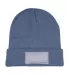 Promo Goods  HW110 Knit Beanie With Patch in Gray front view