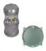 Promo Goods  PL-2020 Mini Cob Camping Lantern-Styl in Silver front view