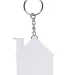 Promo Goods  TM104 House Tape Measure Key Chain 3' in White back view