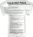 Promo Goods  PL-0592 Hot-Cold Gel Pack - Doctor Sh in White back view