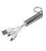 Promo Goods  IT140 Light-Up-Your-Logo Cable Set in Silver front view
