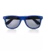 Promo Goods  SG107 Campfire Sunglasses in Reflex blue front view
