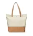 Promo Goods  BG416 12oz Canvas-Cork Shopper Tote in Natural front view