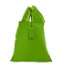 Promo Goods  BG350 Polyester Folding Grocery Tote in Lime green back view