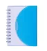 Promo Goods  NB106 Spiral Curve Notebook in Translucent blue front view