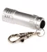 Promo Goods  PL-3873 Micro 3 Led Torch-Key Holder in Silver front view