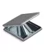Promo Goods  TR100 Heathered Square Mirror in Heather gray side view