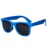 Promo Goods  SG110 Youth Single-Tone Matte Sunglas in Blue front view