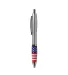 Promo Goods  P355 Emissary Click Pen - Usa in Silver front view