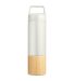 Promo Goods  MG956 20oz Tao Bamboo Insulated Bottl in Vintage white front view