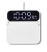 Promo Goods  IT240 Foldable Alarm Clock & Wireless in White front view