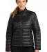 Eddie Bauer EB511  Ladies Quilted Jacket in Deepblack front view