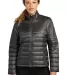 Eddie Bauer EB511  Ladies Quilted Jacket in Irongate front view