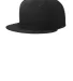 New Era NE4020    Standard Fit Flat Bill Snapback  in Black front view