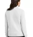 Nike NKDX6720  Ladies Club Fleece Sleeve Swoosh 1/ in White back view