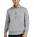 Nike NKDX6718  Club Fleece Sleeve Swoosh 1/2-Zip in Dkgyhthr front view