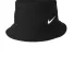 Nike NKBFN6319  Swoosh Bucket Hat in Black front view