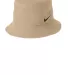 Nike NKBFN6319  Swoosh Bucket Hat in Khaki front view