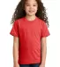 Port & Company PC330Y    Youth Tri-Blend Tee in Brtredhthr front view