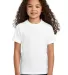 Port & Company PC330Y    Youth Tri-Blend Tee in White front view