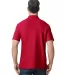 Gildan 64800 Men's Softstyle Double Pique Polo in Cherry red back view