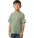 Gildan 65000B Youth Softstyle Midweight T-Shirt in Sage front view