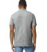 Gildan 85800 Unisex Midweight Double Pique Polo in Rs sport grey back view