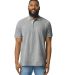 Gildan 85800 Unisex Midweight Double Pique Polo in Rs sport grey front view