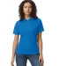 Gildan 64800L Ladies' Softstyle Double Pique Polo in Royal front view